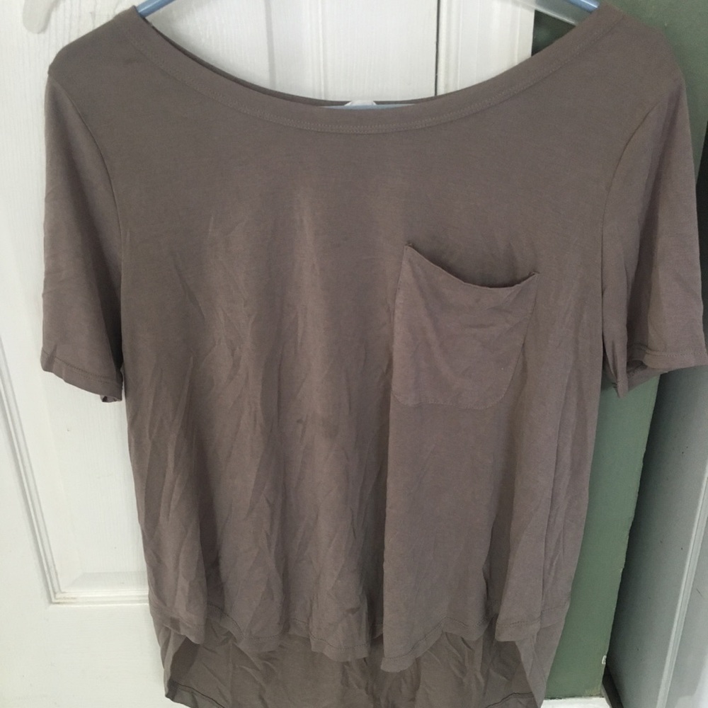 Grey flow tee shirt